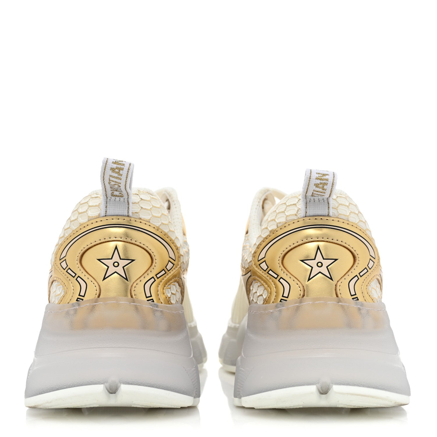 Christian Dior Matte Technical Fabric Mesh Dior Vibe Sneakers 38 White Gold 4 of 10