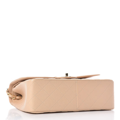 Chanel Caviar Quilted Jumbo Double Flap Beige Clair 4 of 9