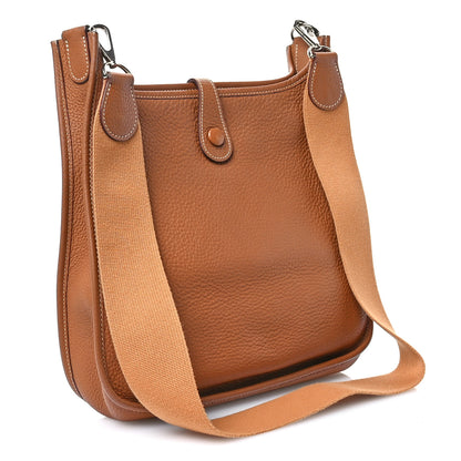 Hermes Taurillon Clemence Evelyne PM Gold 3 of 10