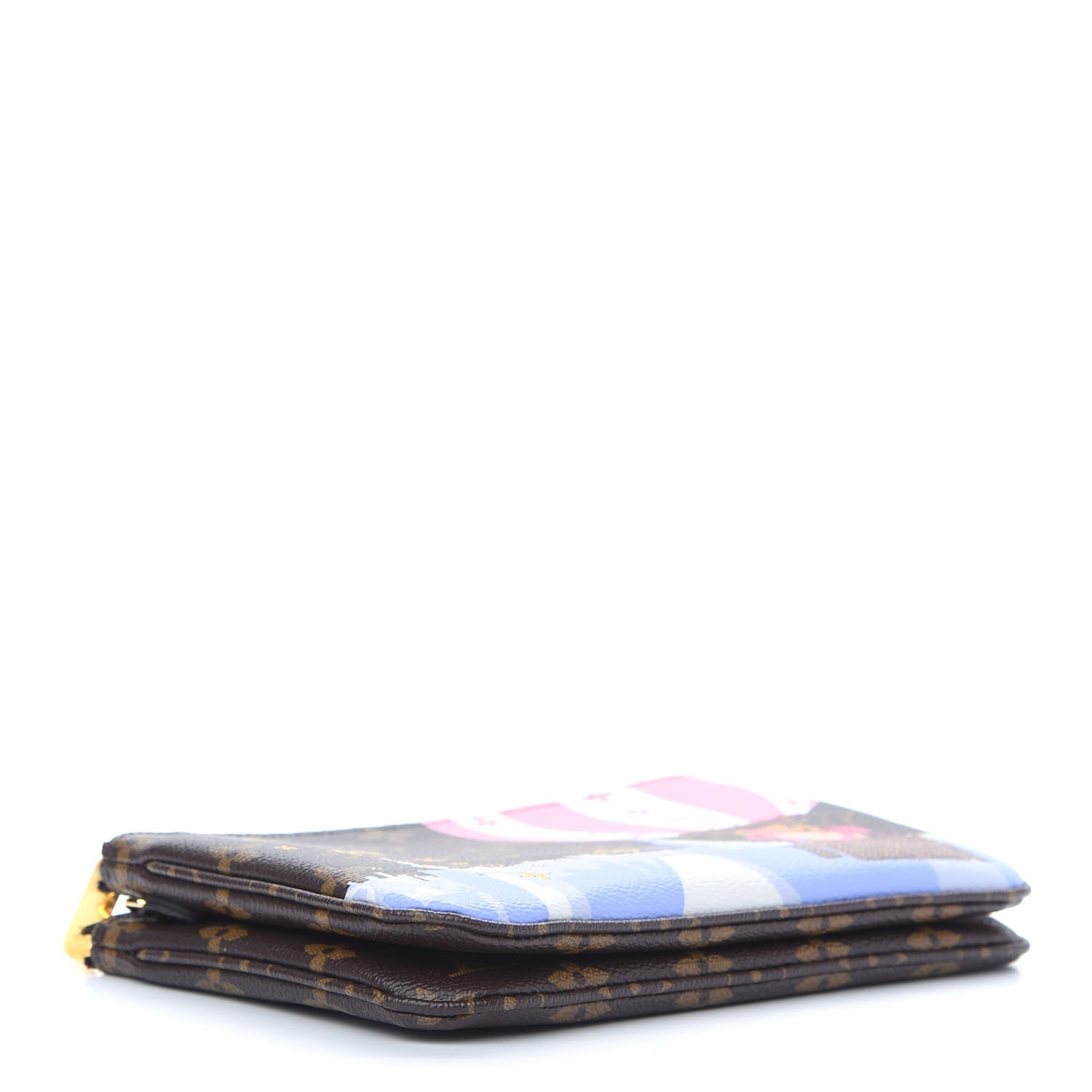 Louis Vuitton Monogram 2019 Christmas Animation Double Zip Pochette 4 of 9