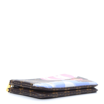 Louis Vuitton Monogram 2019 Christmas Animation Double Zip Pochette 4 of 9