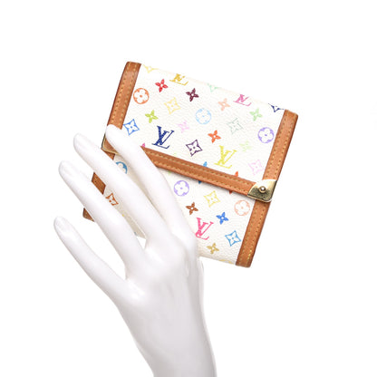 Louis Vuitton Monogram Multicolor Porte-Monnaie Billets Wallet White 2 of 9
