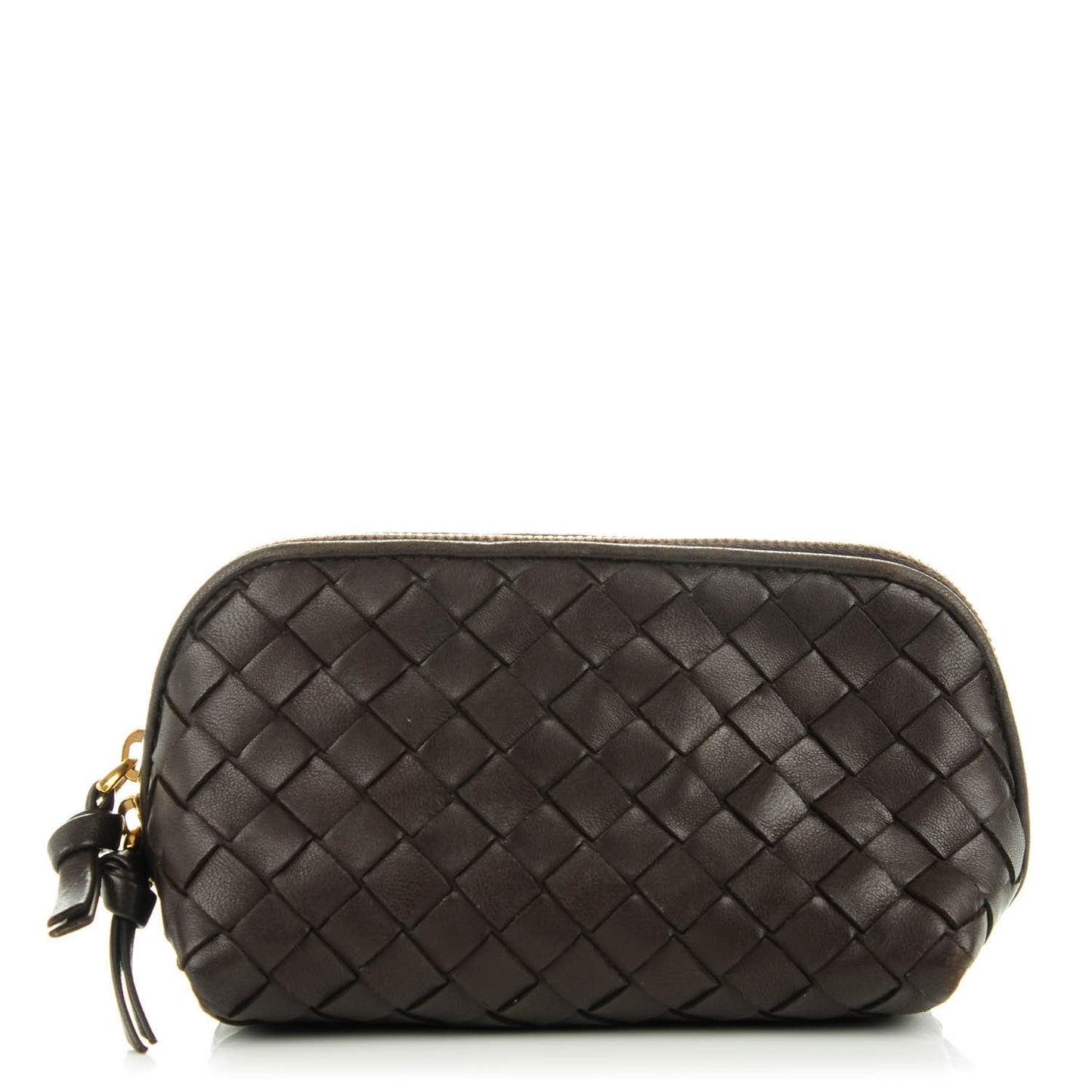 Nappa Intrecciato Cosmetic Case Ebano