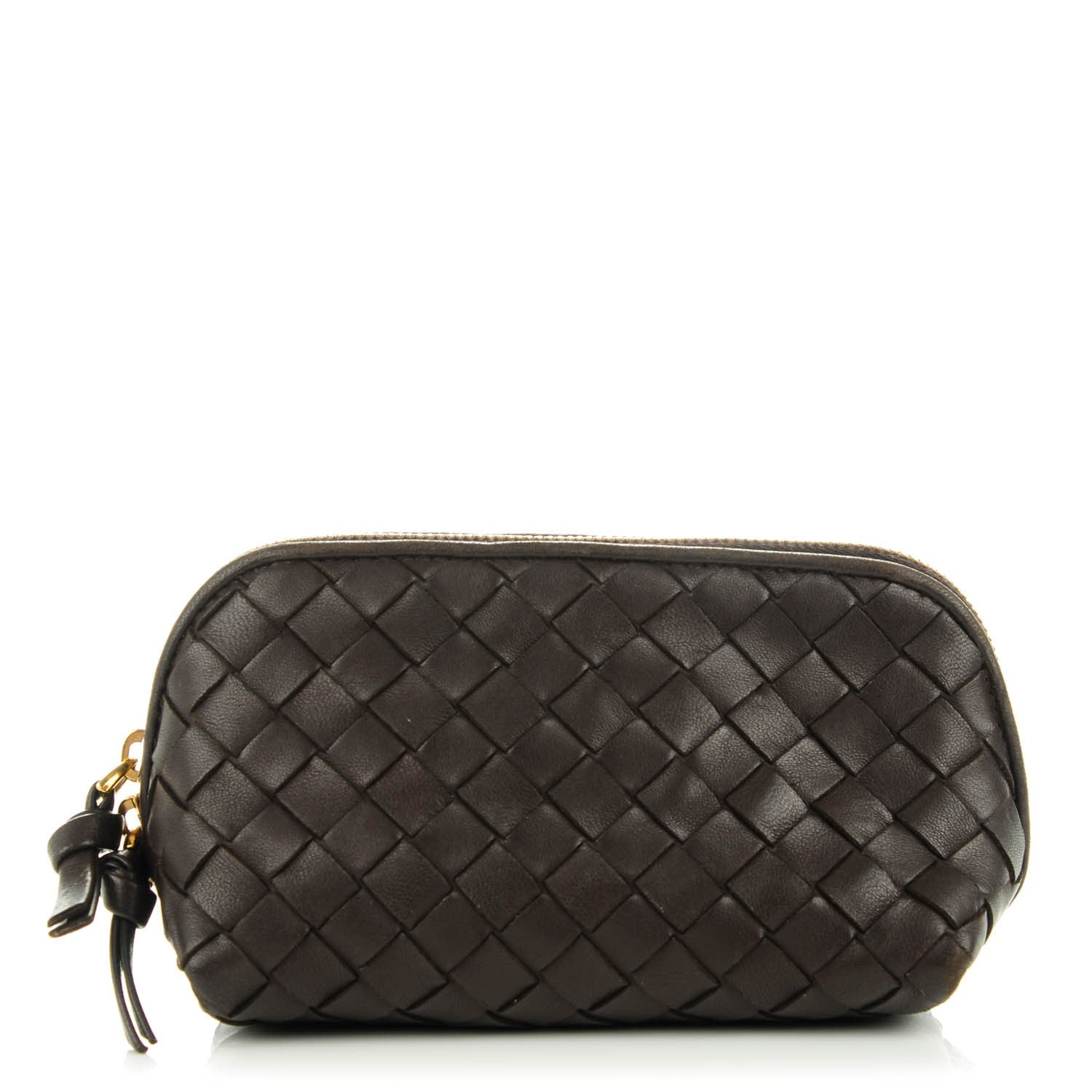 Bottega Veneta Nappa Intrecciato Cosmetic Case Ebano 1 of 8