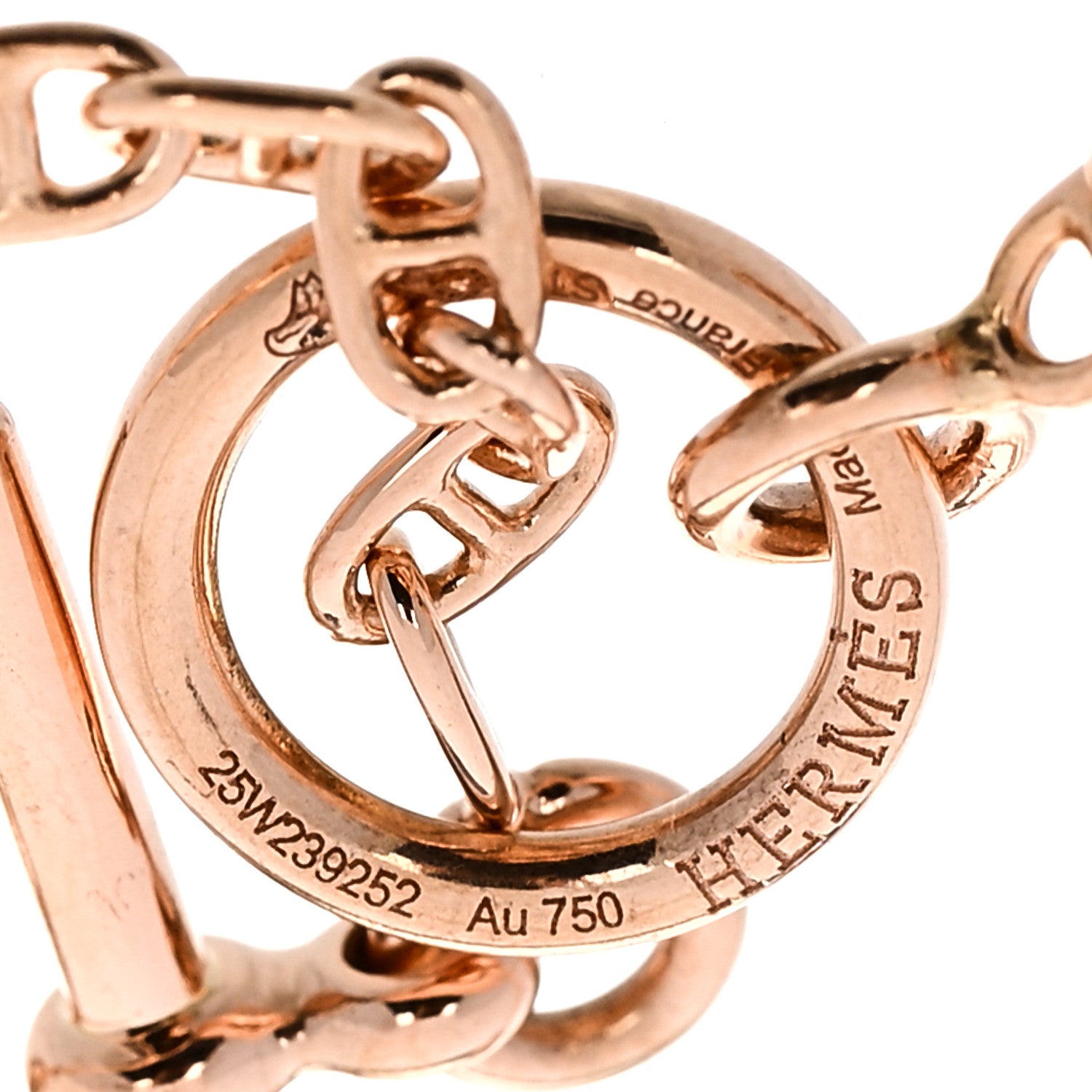 Hermes 18K Rose Gold Diamond Farandole Bracelet ST 4 of 5