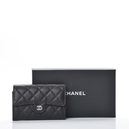 Chanel Caviar Quilted Medium Flap Wallet Black 10 of 10