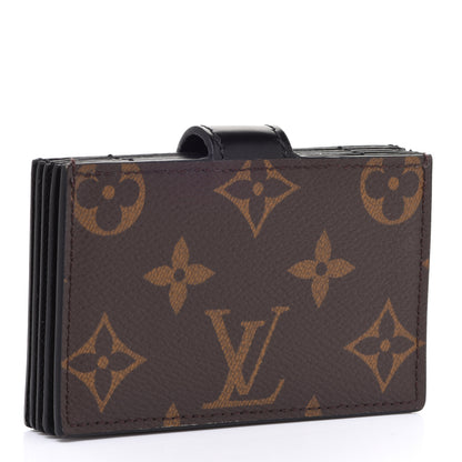 Louis Vuitton Monogram Gusset Card Holder Black 3 of 6