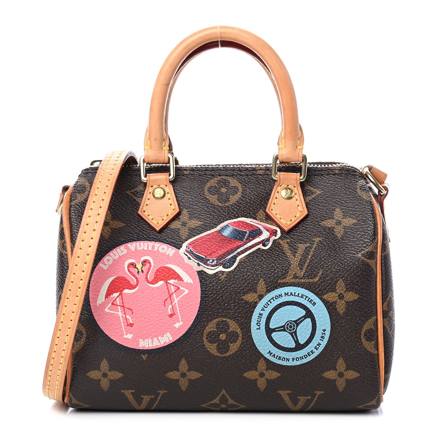 Louis Vuitton Monogram World Tour Nano Speedy 1 of 11