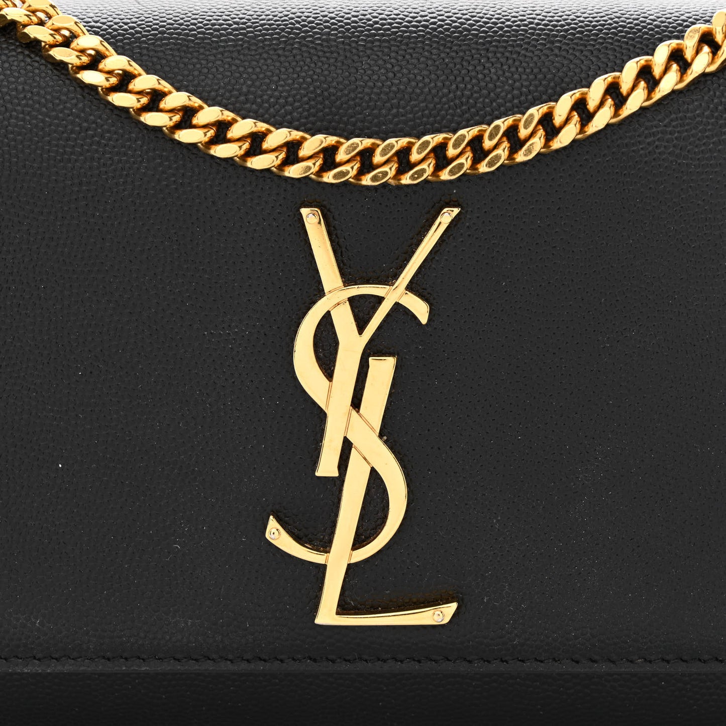 Grain De Poudre Small Monogram Kate Satchel Black
