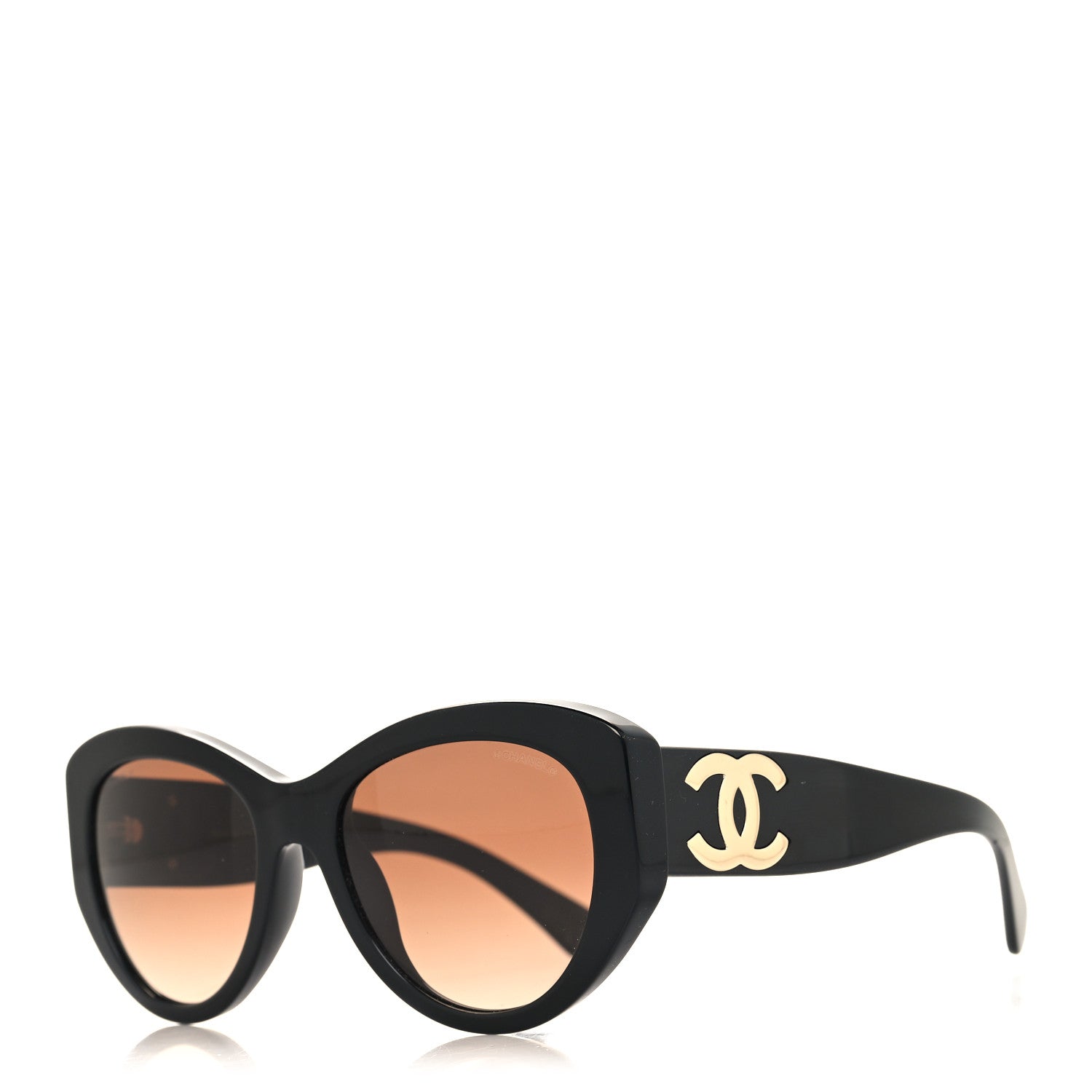 Chanel Acetate Butterfly Large CC Sunglasses 5492 Black 1 of 9