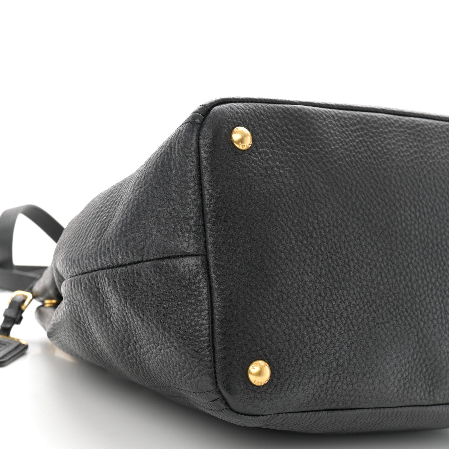 Prada Vitello Daino Tote Black 9 of 10