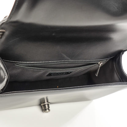 Chanel Glazed Calfskin Medium Boy Flap Black 5 of 8