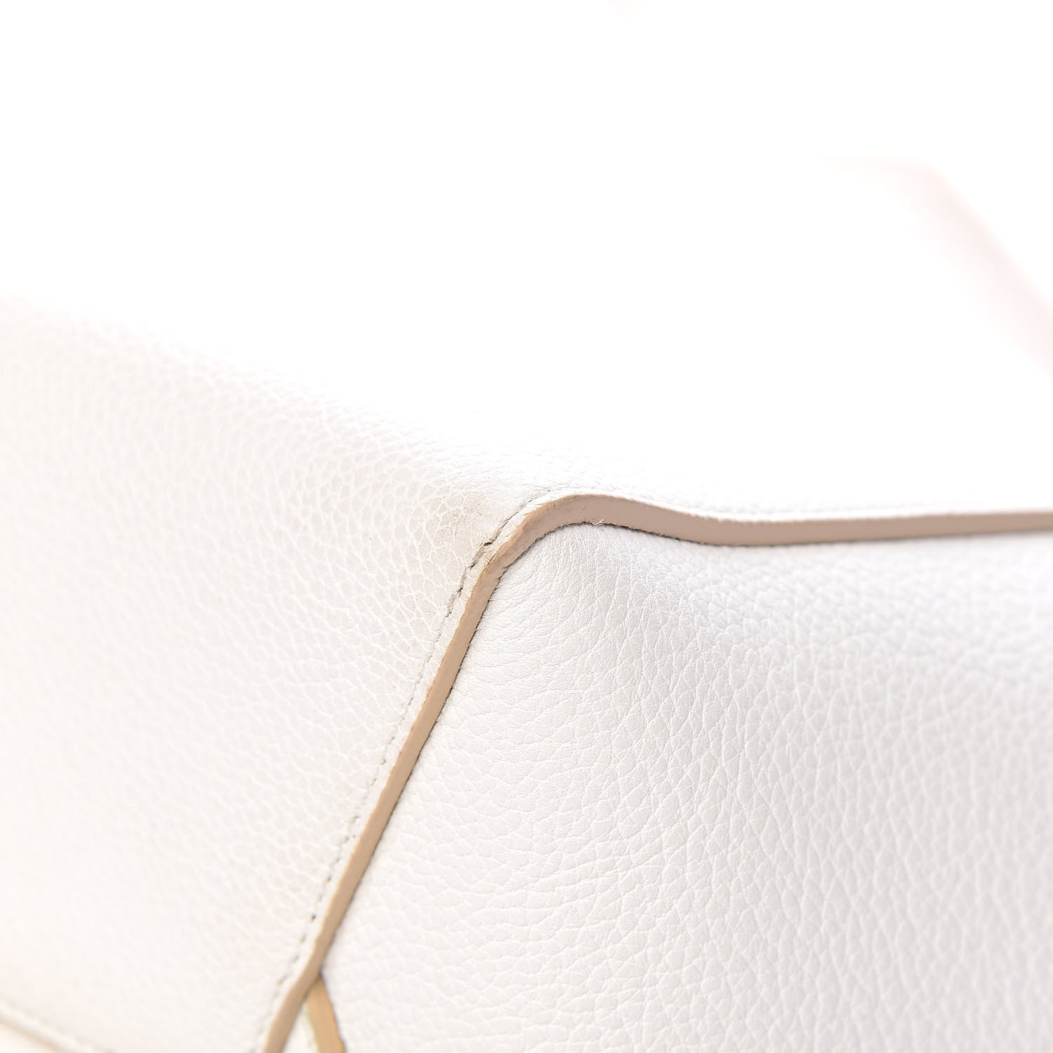 Celine Soft Grained Calfskin Small Sangle Bucket Bag White 8 of 11