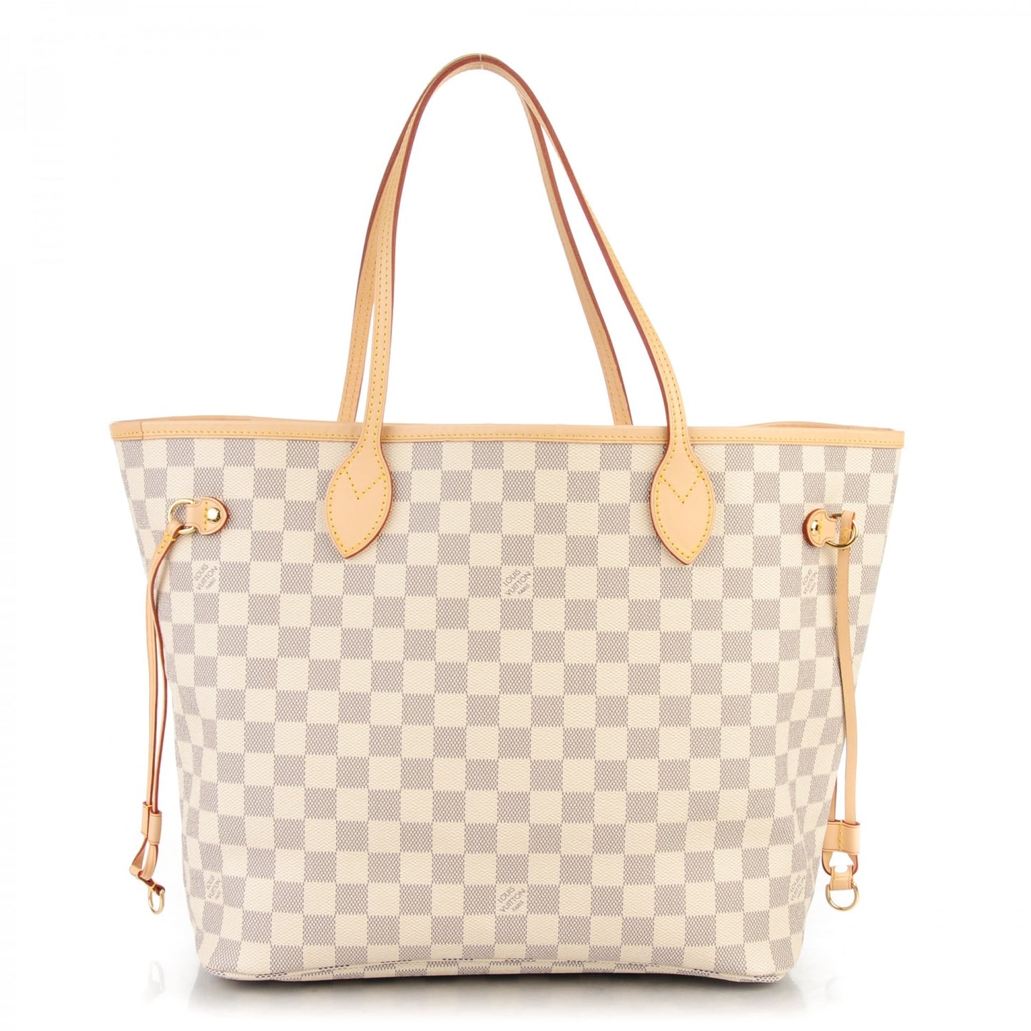 Damier Azur Neverfull MM Rose Ballerine