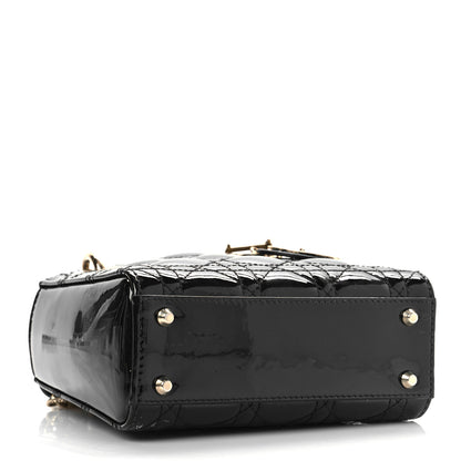 Christian Dior Patent Cannage Mini Lady Dior Black 4 of 9