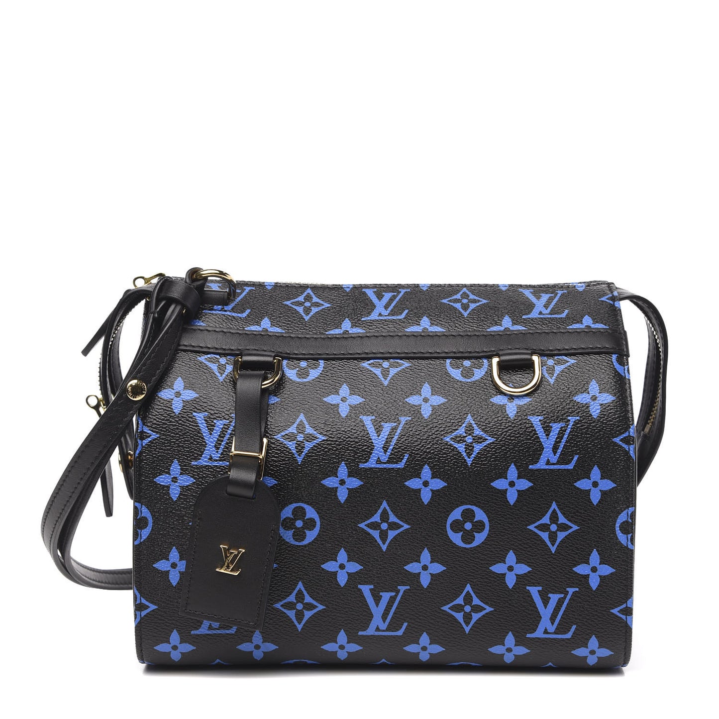 Colored Monogram Speedy Amazon PM Blue Black
