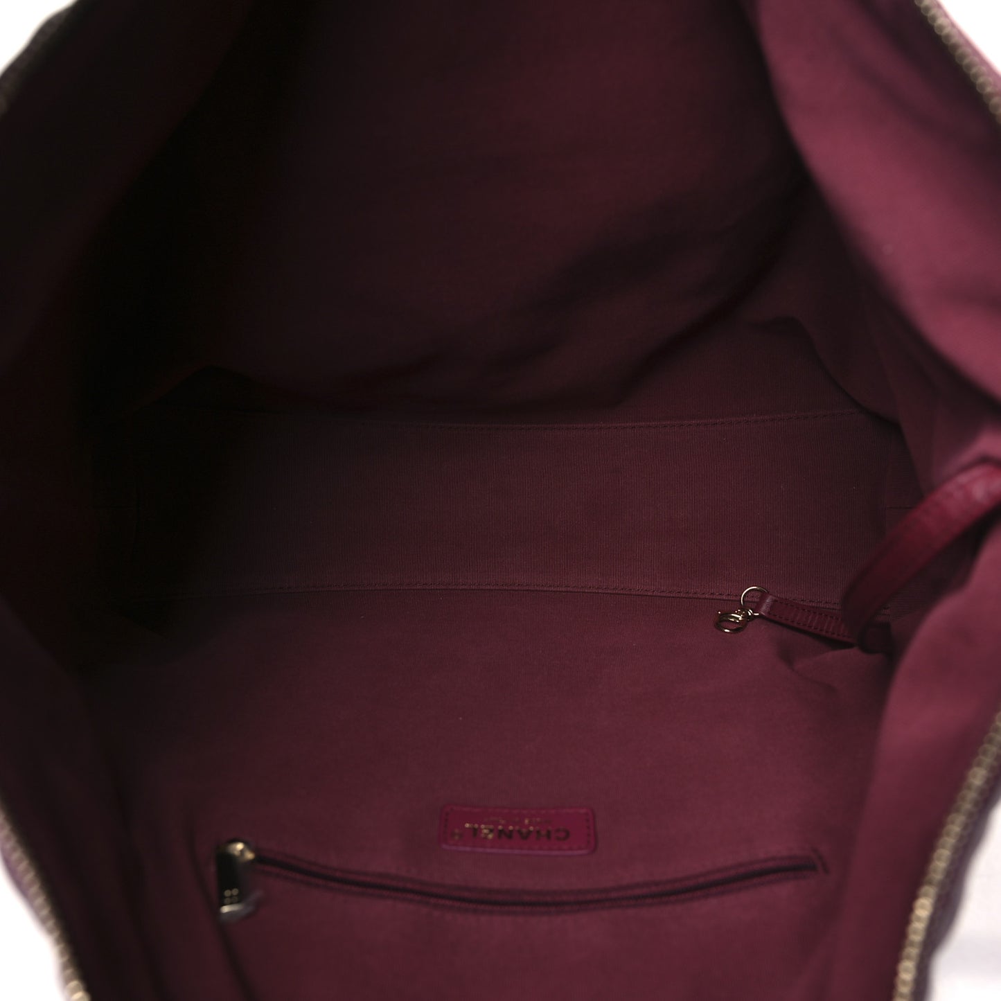 Calfskin Quilted Large Coco Mellow Hobo Burgundy