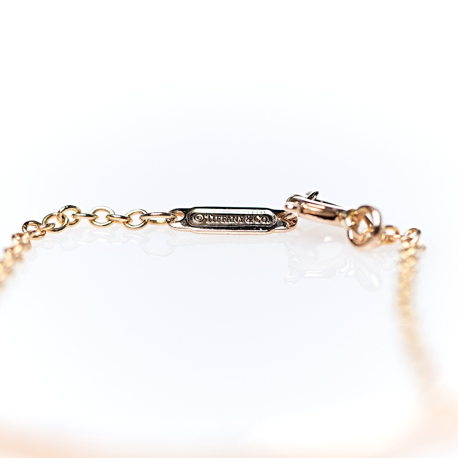 Tiffany 18K Rose Gold Diamond Atlas Bar Pierced Bracelet 5 of 5