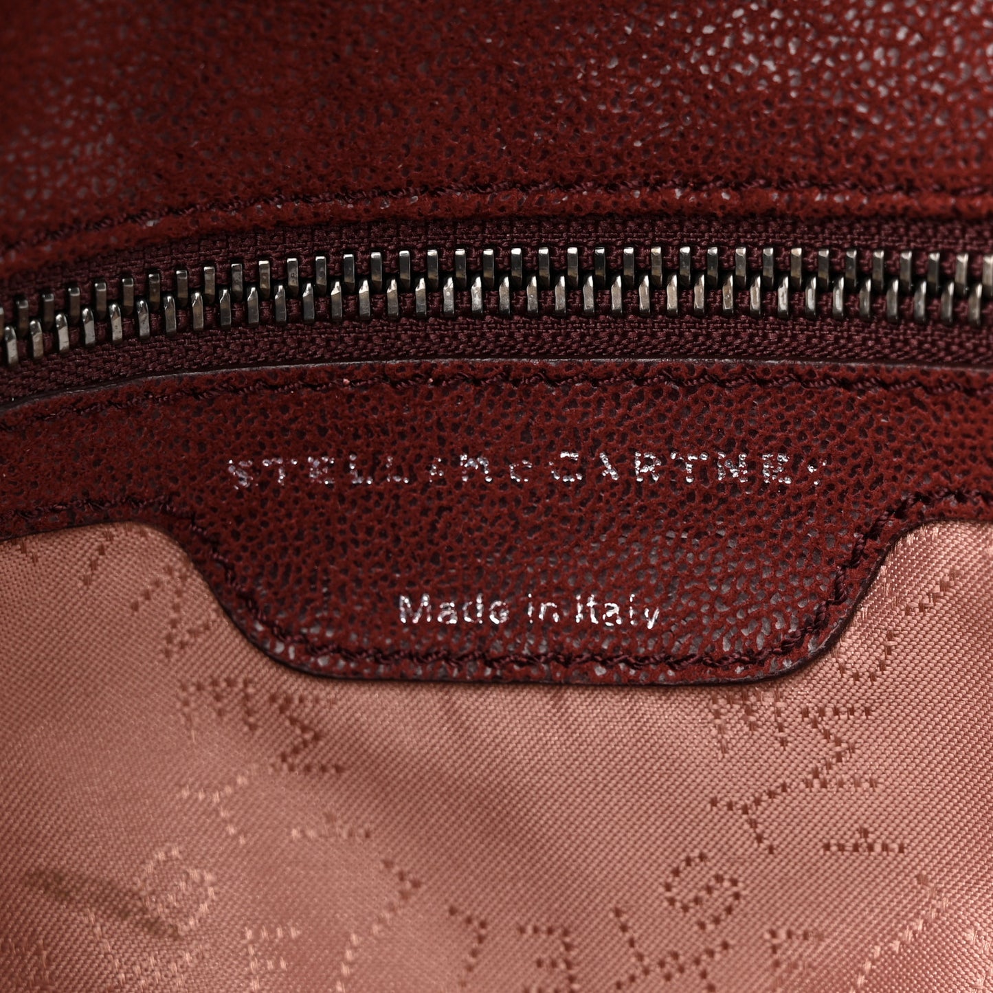 Shaggy Deer Falabella Fold Over Tote Wine