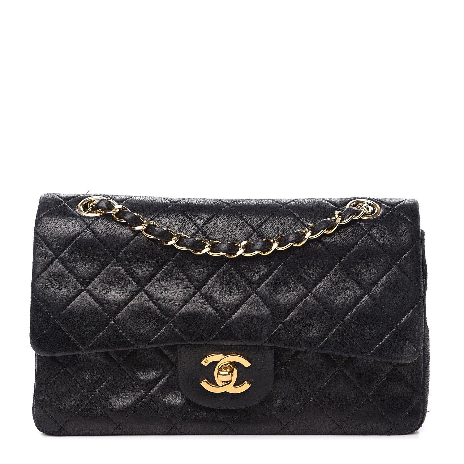 Chanel Lambskin Quilted Small Double Flap Black 1 of 16