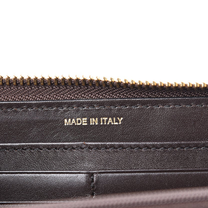 Burberry Haymarket Check Large Ziggy Zip Around Wallet Chocolate 8 of 9