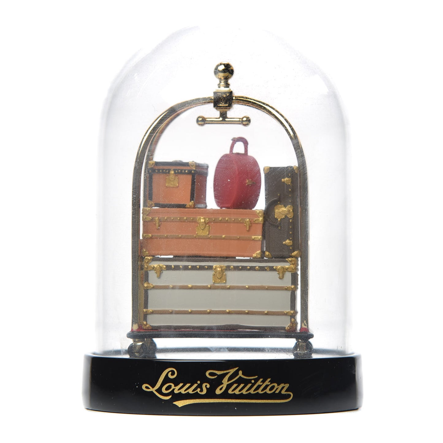 Porters Trolley Snow Globe Boule A Neige