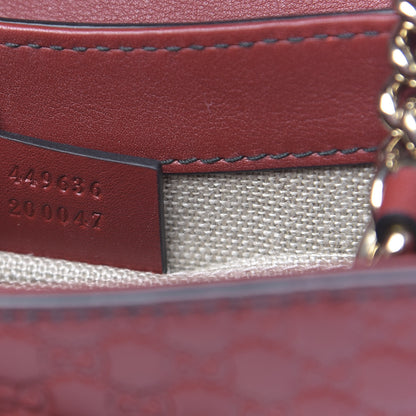 Gucci Soft Microguccissima Mini Emily Chain Shoulder Bag Rosso 7 of 10