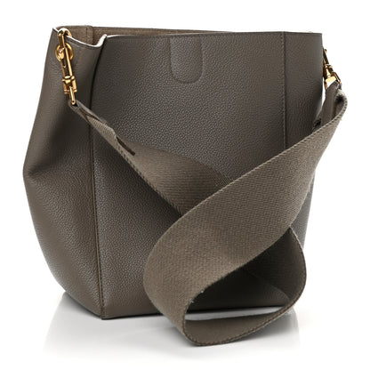 Celine Soft Grained Calfskin Small Sangle Bucket Bag Taupe 3 of 9