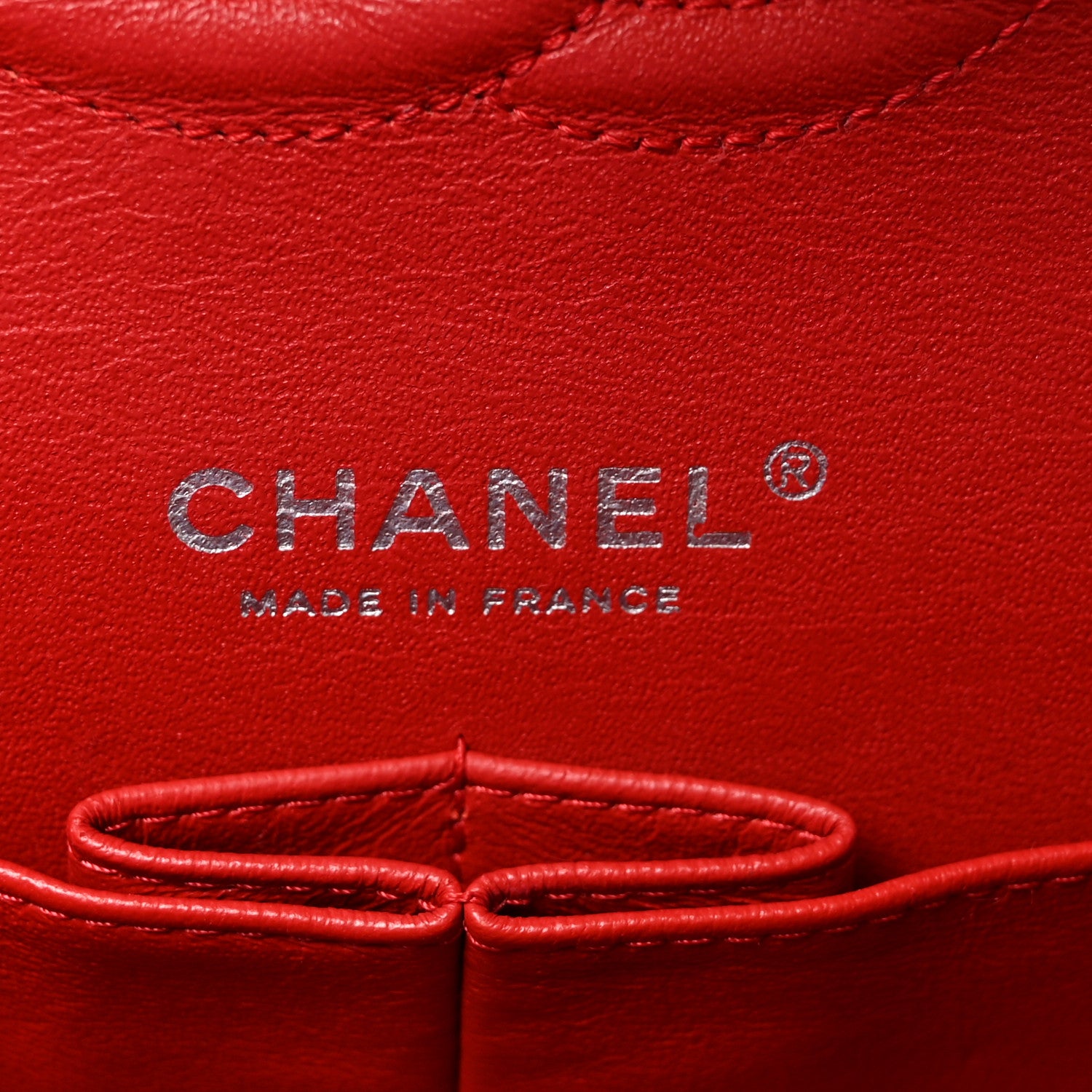 Chanel Lambskin Quilted Medium Double Flap Red 6 of 10