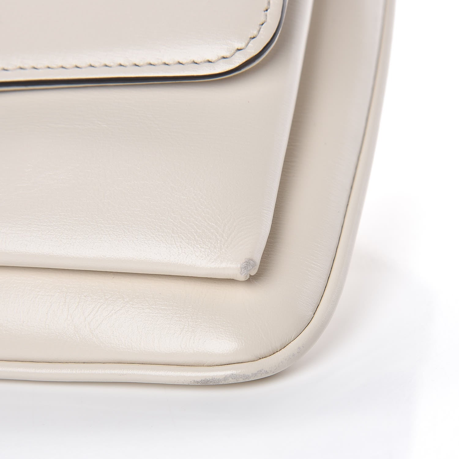 Gucci Calfskin Small Arli Flap Shoulder Bag Mystic White 11 of 11