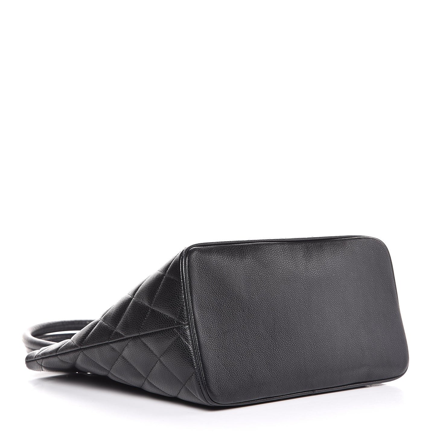 Caviar Quilted Medallion Tote Black