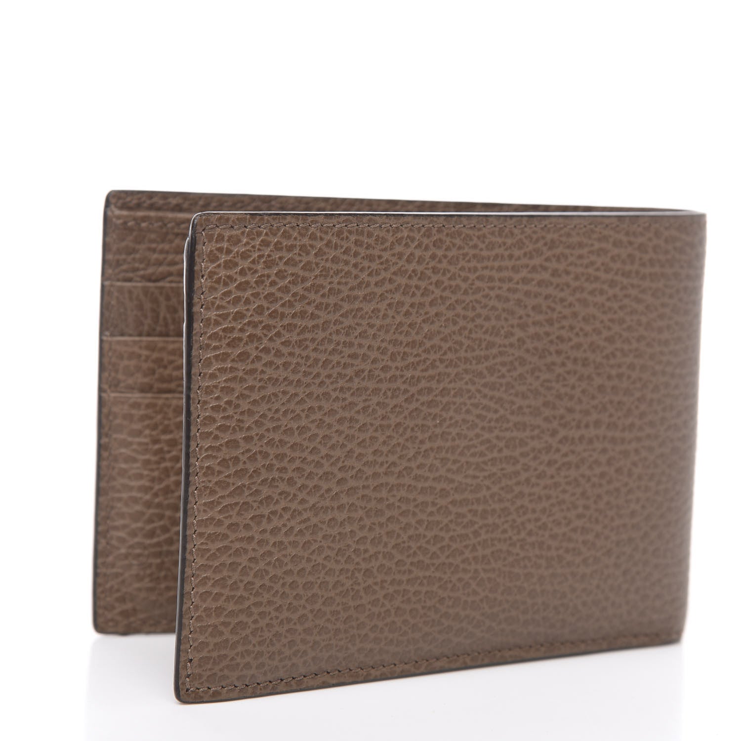 Gucci Dollar Calfskin Bi-Fold Wallet Brown 2 of 7