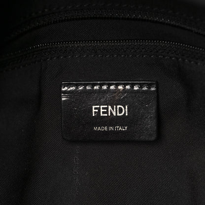 Fendi Nylon Vitello Dolce Studded Monster Mini Backpack Black 9 of 12