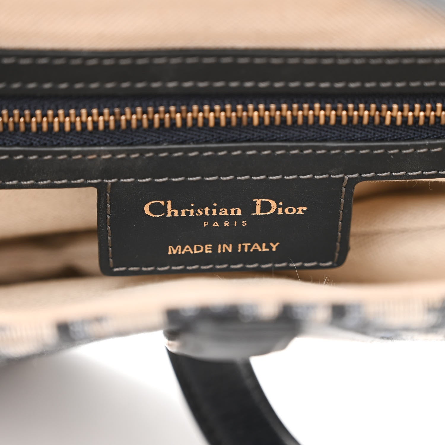 Christian Dior Oblique Saddle Bag Blue 6 of 10