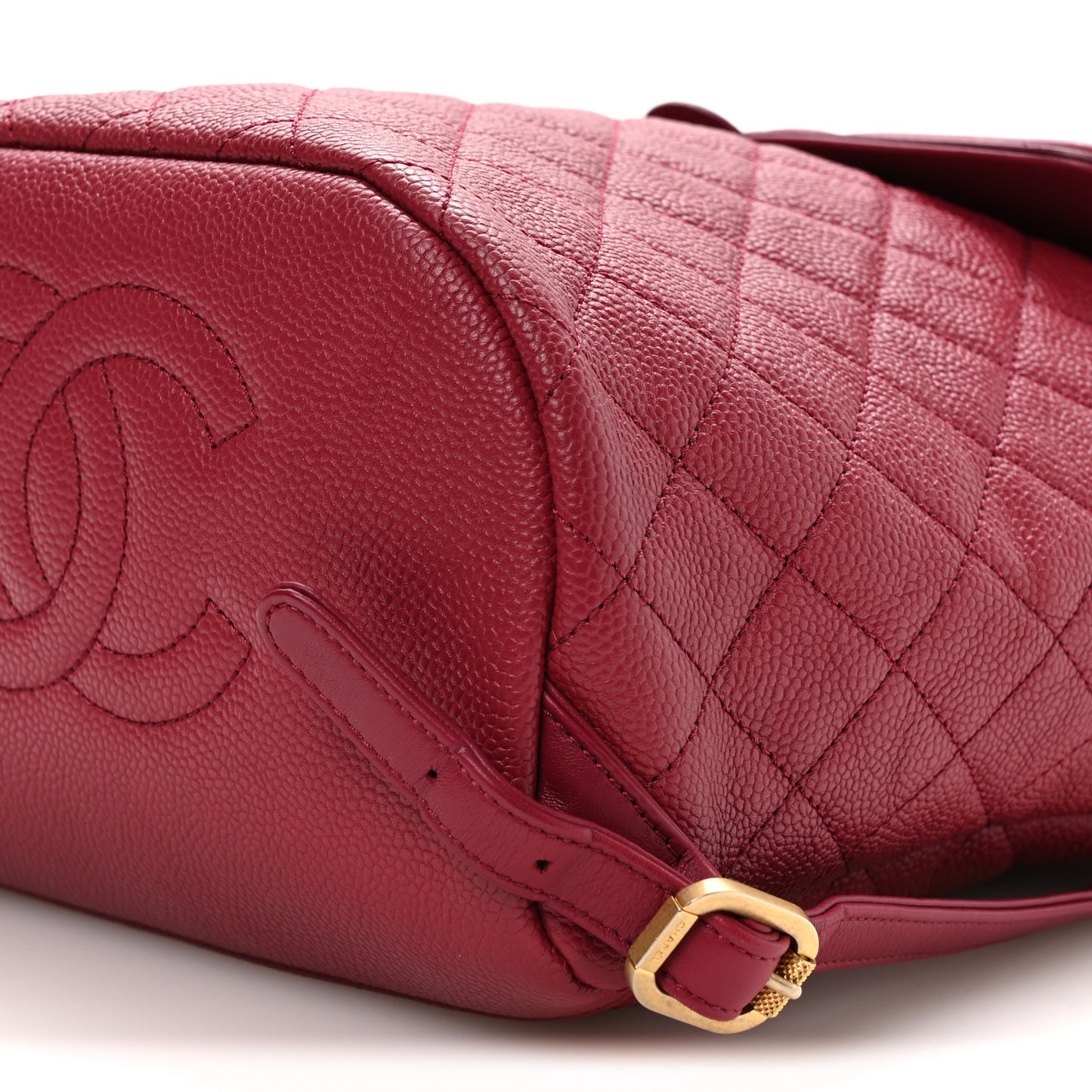 Caviar Quilted Filigree Backpack Dark Pink
