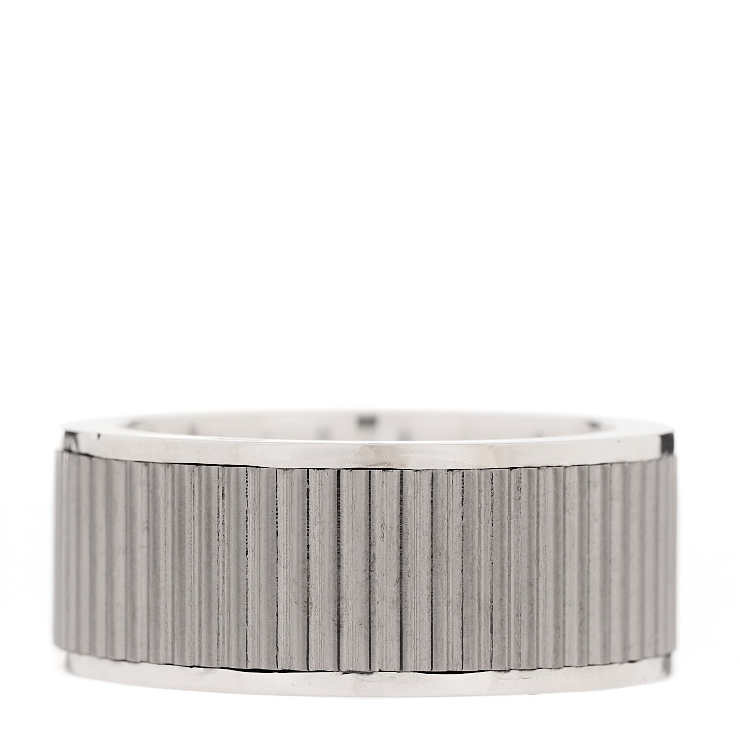 Tiffany Sterling Silver Titanium Coin Edge Ring 54 7 3 of 5