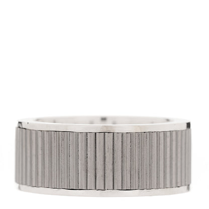 Tiffany Sterling Silver Titanium Coin Edge Ring 54 7 3 of 5