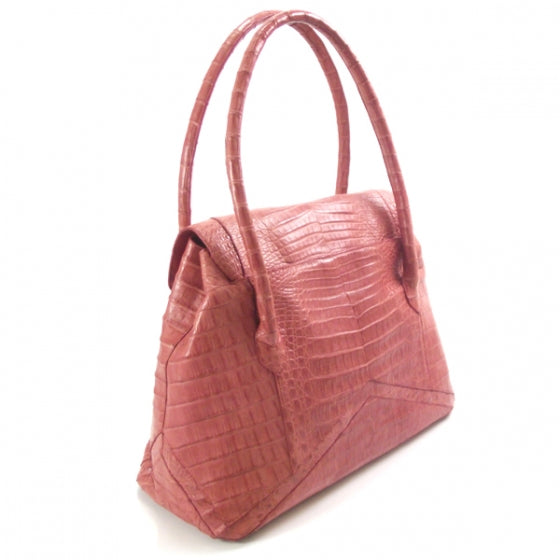 Nancy Gonzalez Crocodile Tote Red 3 of 10