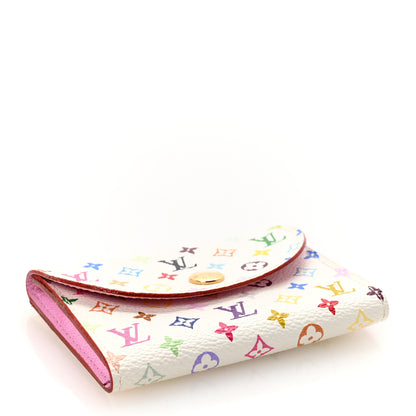 Louis Vuitton Monogram Multicolor Business Card Holder White Litchi 4 of 7
