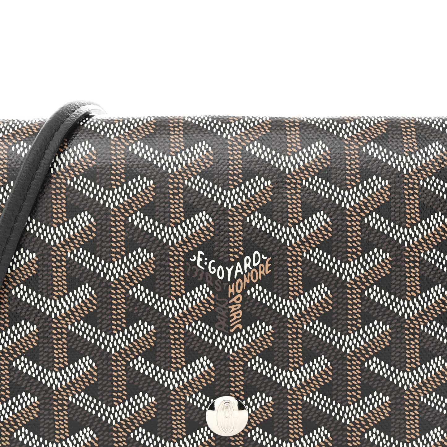 Goyardine Plumet Wallet Clutch Black