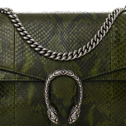 Gucci Snakeskin Medium Dionysus Shoulder Bag Green 8 of 17