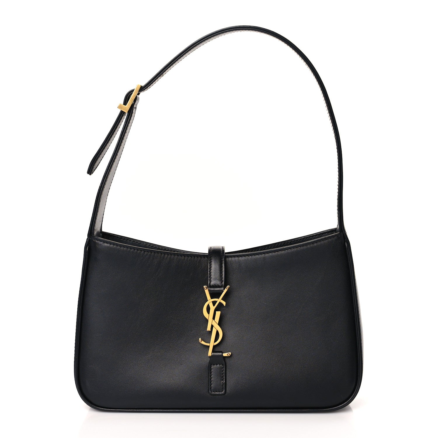 Saint Laurent Smooth Calfskin Le 5 A 7 Hobo Black 1 of 9