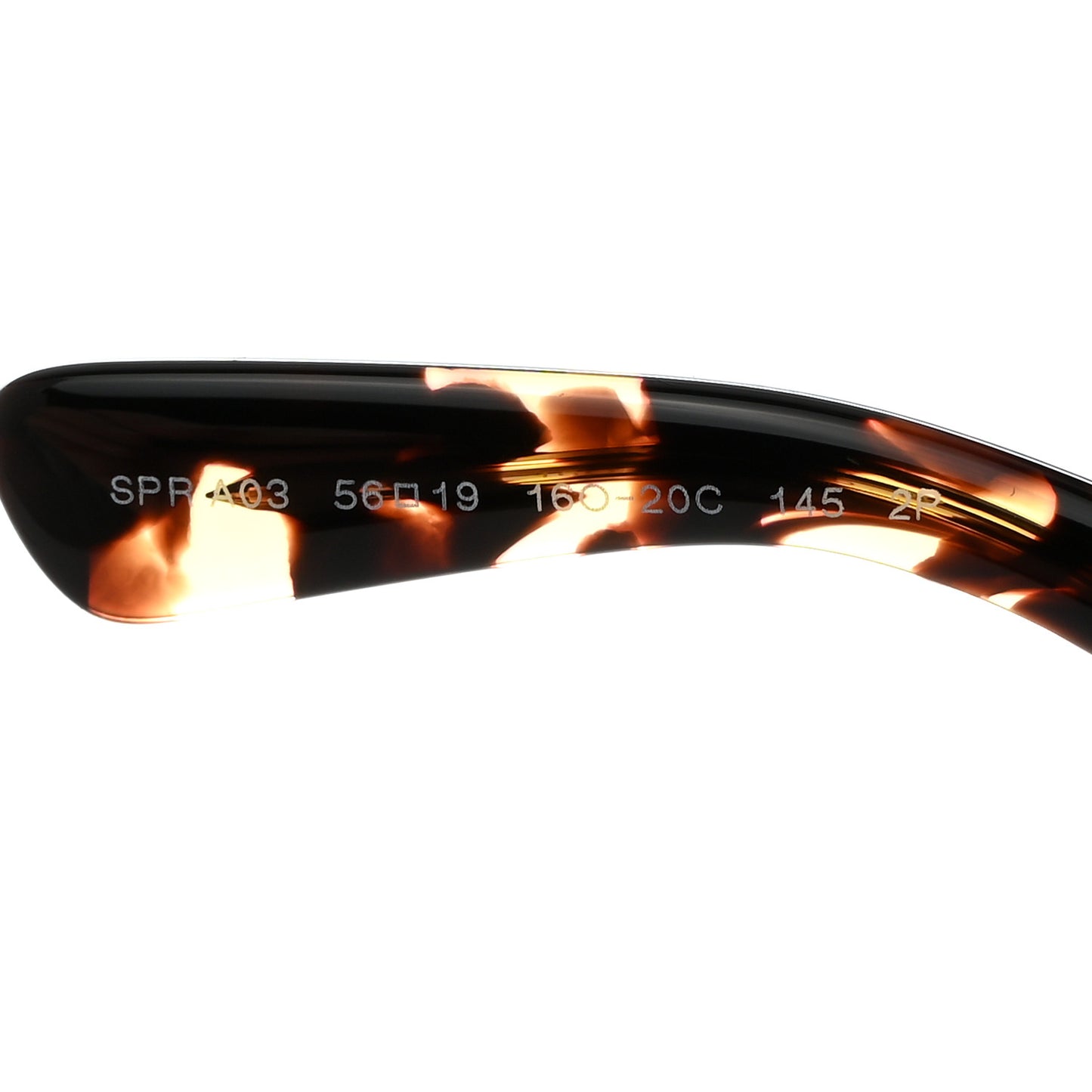 Acetate Prada Logo Sunglasses SPR A03 Tortoise