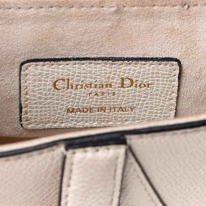Christian Dior Grained Calfskin Mini Saddle Bag White 6 of 13