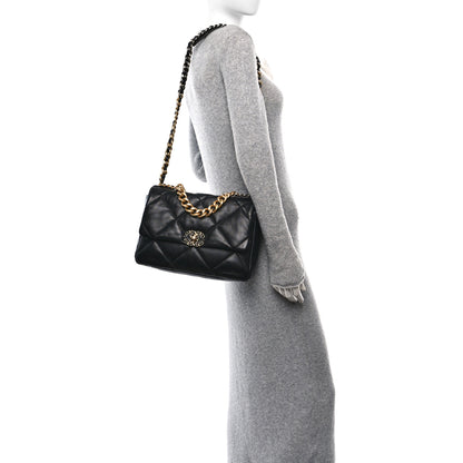 Chanel Lambskin Quilted Large Chanel 19 Flap Black 2 of 10