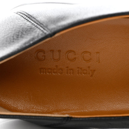 Gucci Goatskin Mens Horsebit Loafers 9.5 Black 7 of 12