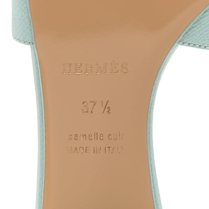 Hermes Epsom Oasis Sandals 37.5 Vert Embrun 8 of 9