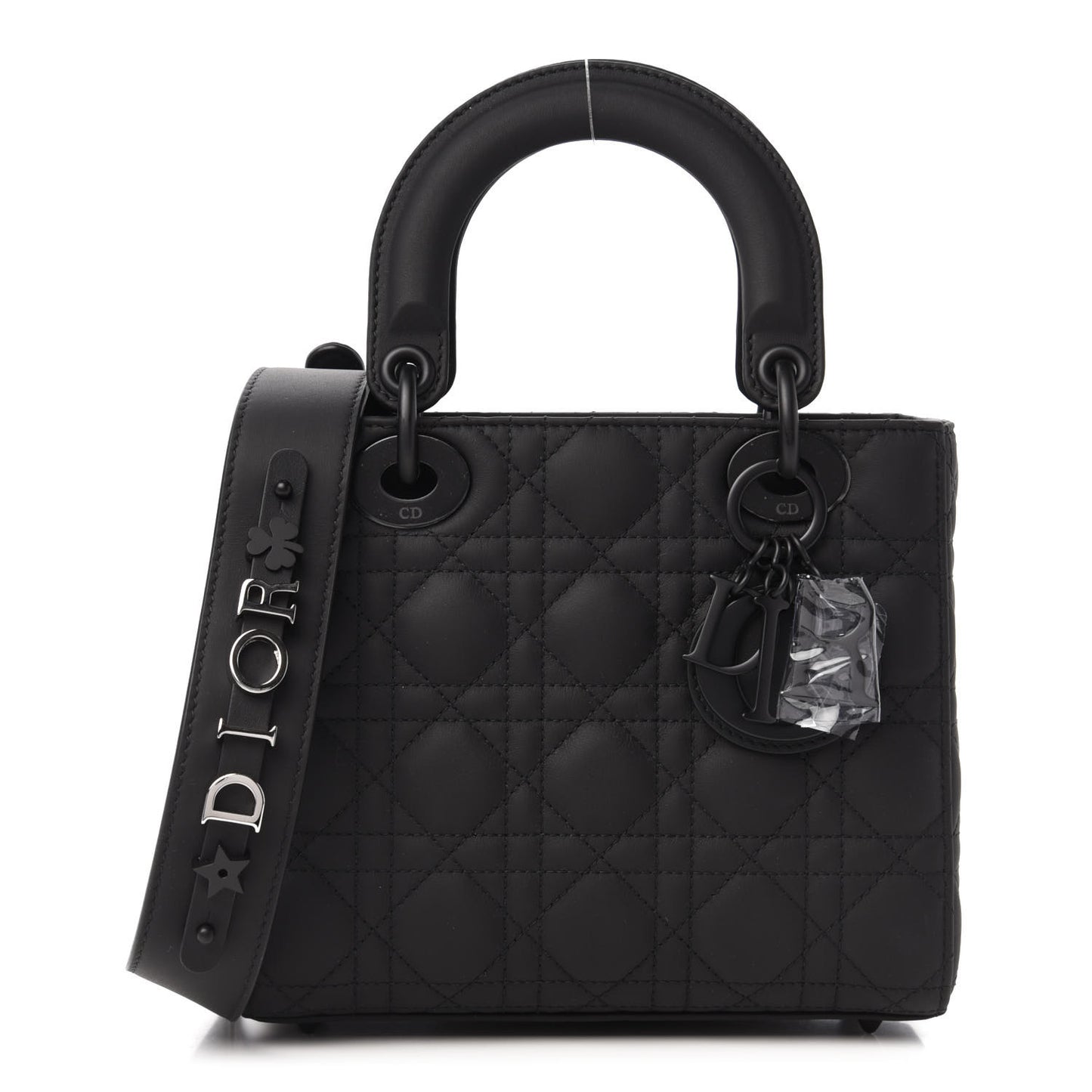 Ultra Matte Calfskin Cannage Small My ABCDior Lady Dior Black