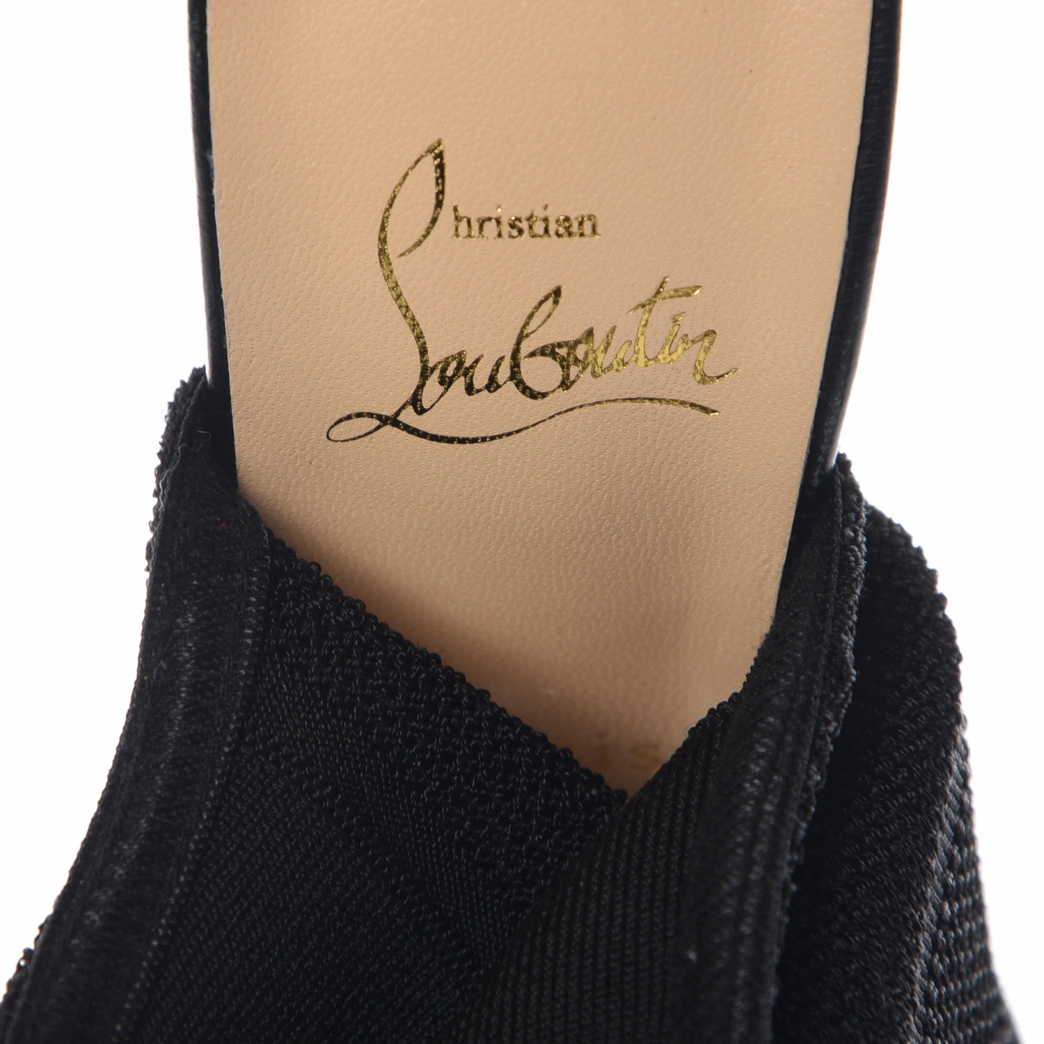 Christian Louboutin Maille Tricot Nappa Cheminetta 120 Tall Sock Boots 40 Black 6 of 6