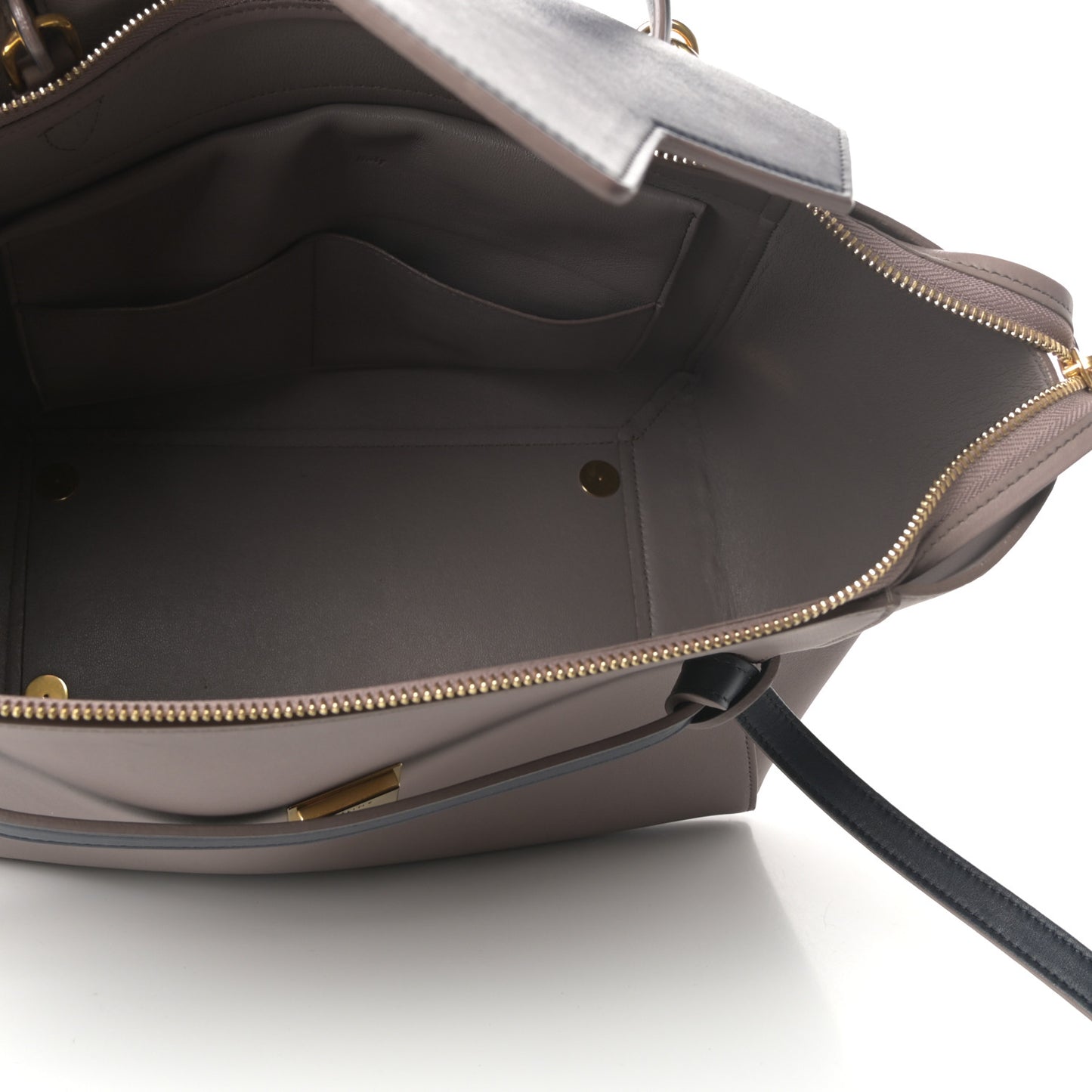 Smooth Calfskin Mini Bi-Color Belt Bag Light Smoke Violet